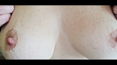 Little strip from her stubby pussy before her morning walk