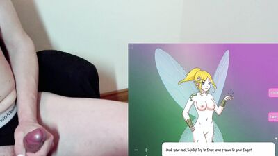 Gamer Femboy playing Fap Queen 2 JOI Steam Porn Game