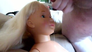 Cum Painting on Vera Doll