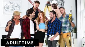 ADULT TIME - Kendra Cole Gangbanged by Builders! Tight Pussy&#x1F32E;&#xFE0F; and Deep Throating!