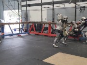 Group , squire gets by knight and fellow squrie