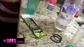Bachelorette party with hot, undressed women fucking and sucking