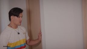 Step-Bro Spies on My Big Cut Cock & Helps Me Breed His Ass Raw - Creampie