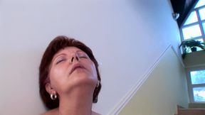 Hairy bitch moans in pleasure as she gets fucked after a long blowjob