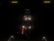 Citor3 3D SFM VR Fuck Game Mistress fucks male with dildo, cums again multiple times