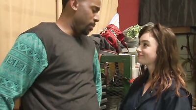 Hot brunette teen Jodi Taylor gets her face covered with cum