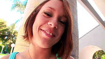 Haley Sweet Blowjob and Handjob from Alex Gonz POV