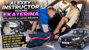 Katya driving lesson with instructor full video 30 min 1080