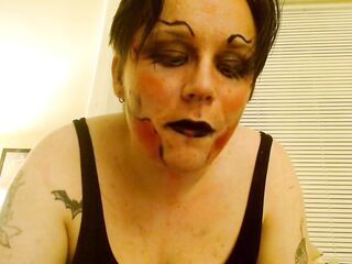 Painted Floozy Eats Aphrodesiac Then Ruins Its Makeup-Unedited