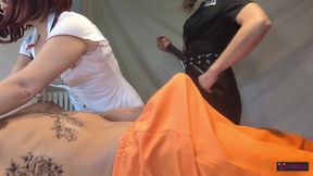 Doctor, Attention! the Detainee Has the Shot in the Barrel!