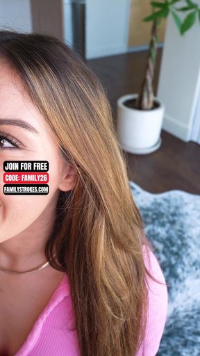 Stepdad Cuts Nicole Off - She Cuts the Argument Short With a BJ
