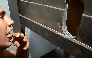 Glory hole and bathroom frot and suck