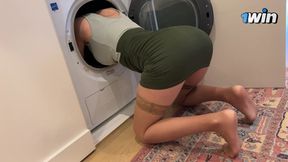 Stepson Fucks Stuck Stepmom in Washer