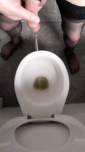 Pee in toilet