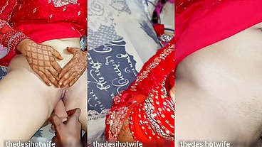 First night, first time, virgin pussy fuck by dildo