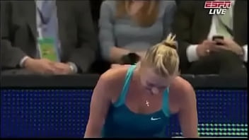 Maria Sharapova dances with a spectator BNP PARIBAS SHOWDOWN 2012