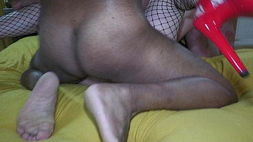 The first time with us, now Laura Hardkinks is fucked and inseminated by us
