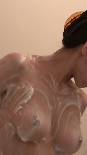 Petite Japanese Shower with Web Camera   Clip 1