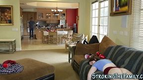 Step-Sis Sucking Skills: Naughty Teen in Action