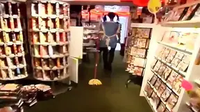 Brunette maid gets tied up