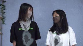Two goddesses stomping on beautiful feet