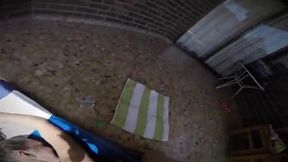 lesbico dos chicas calientes follando con un hitachi en una terraza delante de mucha gente voyeur pamela sanchez y irina vega