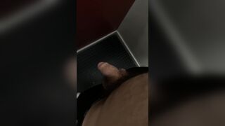 showcasing and massaging at public elevator