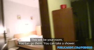 Sexy Bianca fucks a stranger in his hotel room