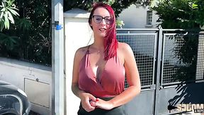 French MILF walks down the street asking passersby to fuck her in the ass