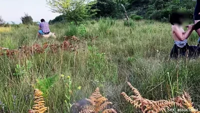 Surprise Cock Show: She Helps Him Cum in Front of Her Man