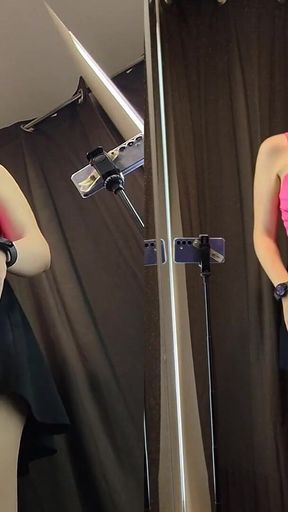 Memorable moment from &quot;Naked girl with big boobs try on haul see throuh clothes. Amateur video&quot;
