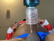 Automasturbator Milks Out A Moaning Cumshot From Masked Man