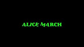alice march swallows cum after pussy stretching