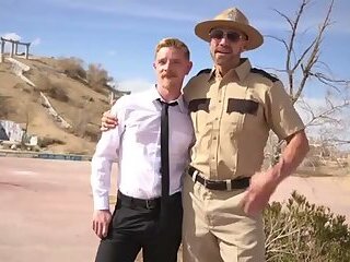 Dallas Steele As A Highway Patrolman Having His Way With A Passing Thru Car's Passenger