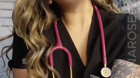 3 min POV Nurse Luna wants to leave work early and I ask if its ok if I leave but you are not to keen about it, so I offer you a blow job!