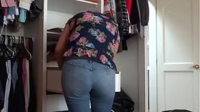 Stepson films my dressing and asks for permission to cum inside me