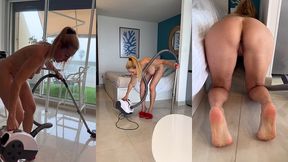 en mode soubrette coquine avec des mules rouges qui a besoin de mes services...