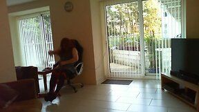 Bound, Gagged and Plugged at the Window: A 30min Nipple Clamp Challenge!