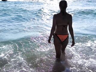 Picked Up Married MILF on the Beach and Fucked Her While Her Husband Was Away