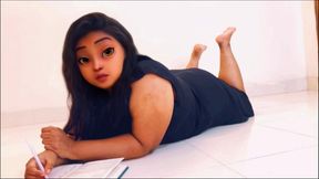 StepBrother left stepsister while reading book