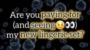 New Lingerie or Car Wash?