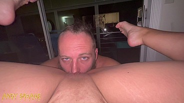 FEMALE POV pussy eating Orgasm from Blue Eye White guy