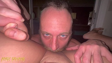 FEMALE POV pussy eating Orgasm from Blue Eye White guy