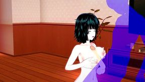 one punch-man hentai - fubuki boobjob - japanese asian manga anime game porn
