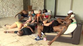 Mixed Race Group Sex Scene