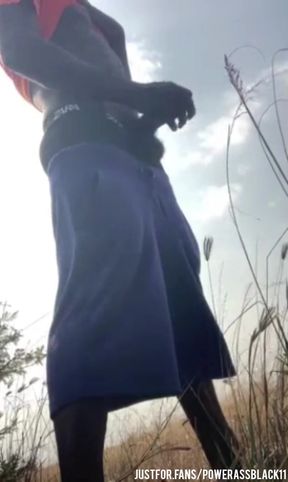 Masturbating Alone Intensely in the Bush