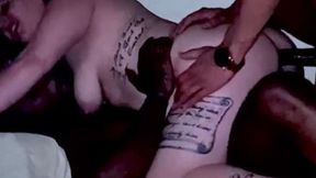 Double penetration with screaming pleasure and thunderous climaxes in an explosive sexual romp