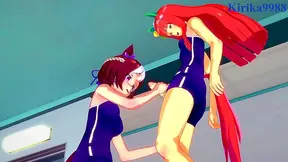 Suzukas Sensual Futanari Adventure: Curvy Goddess in Tempting Attire