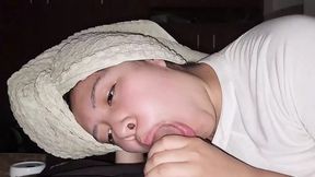 Neighboor Needs Help with a Broken Shower&#x1F6BF;; Takes Advantage to Suckle My Dick&#x1F32D;