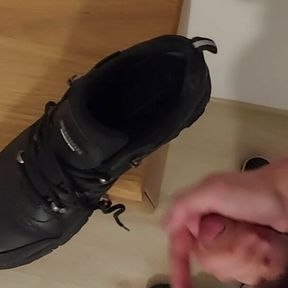 Cum in new work shoes